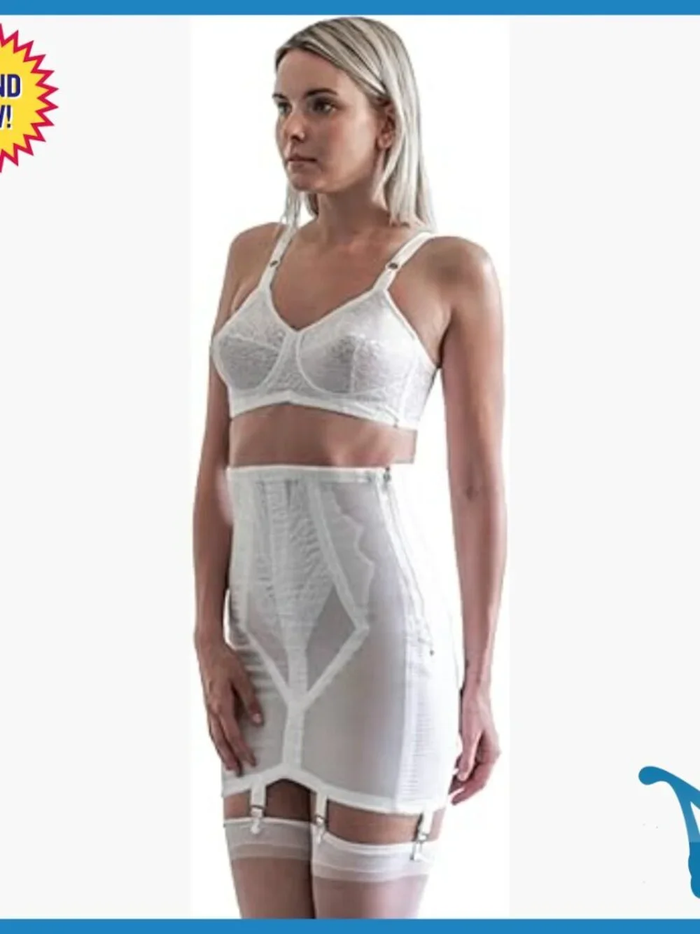 Extra Firm Open Bottom Girdle with Zipper Closure for Shaping & Support